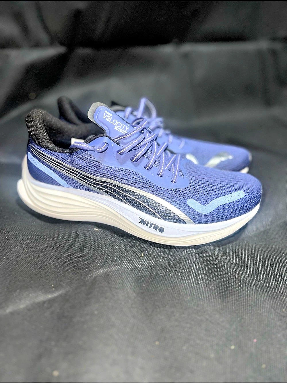 Puma Velocity Nitro 3 Men's Athletic Shoes Blue & Black US 8
